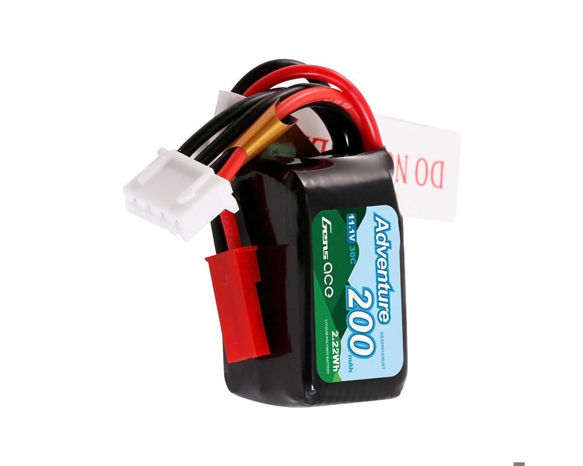 3S 30C Adventure LiPo Battery Pack (11.1V/200mAh) w/JST Connector