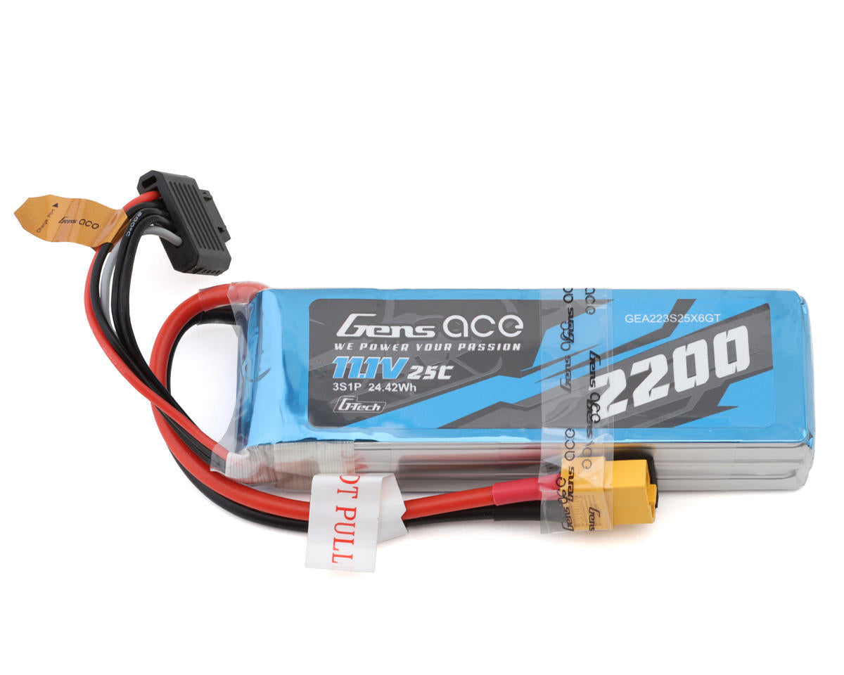 G-Tech Smart 3S LiPo Battery 25C (11.1V/2200mAh) w/XT60 Connector