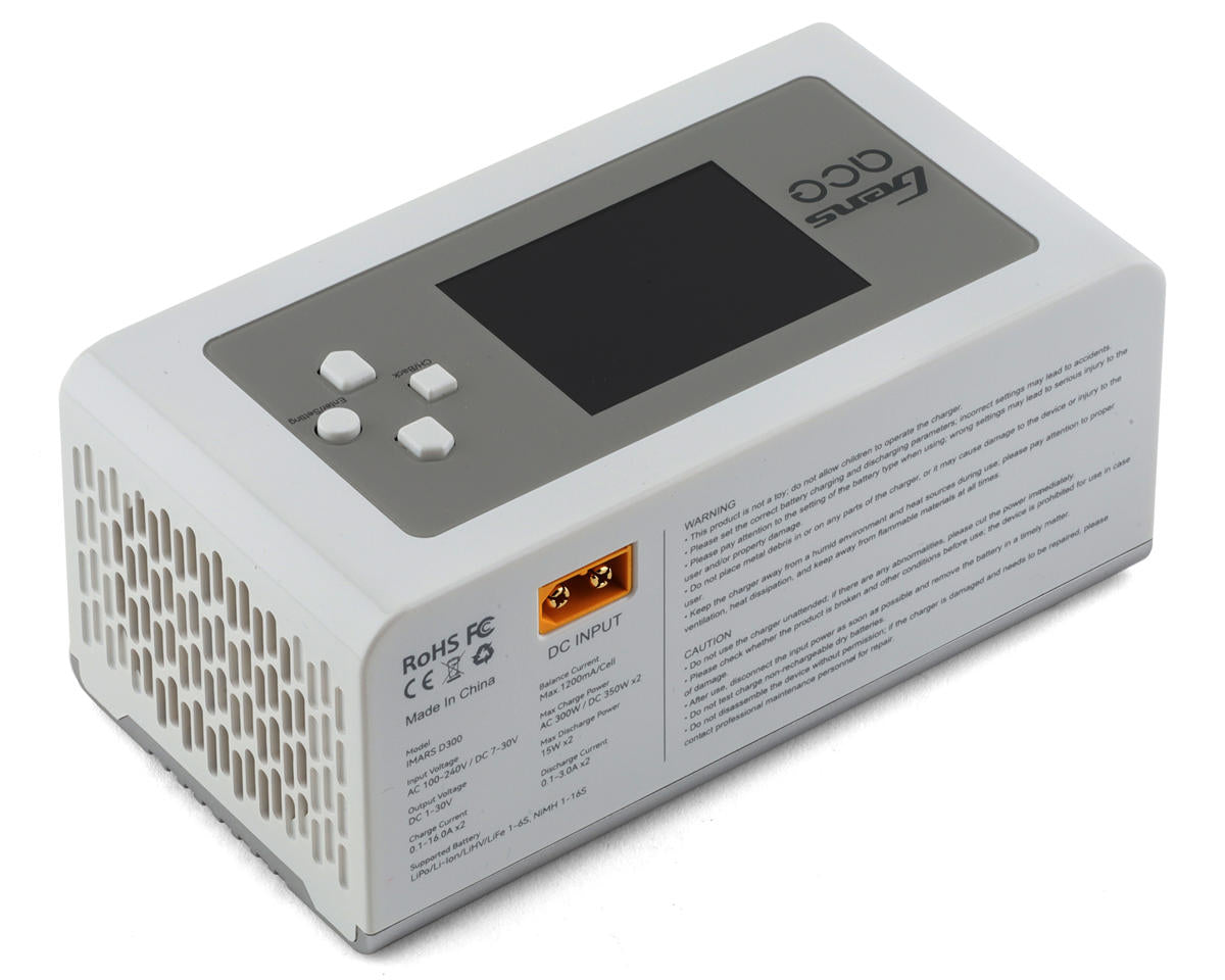 Imars D300 G-Tech Smart Dual AC/DC Charger (6S/16A) WHITE