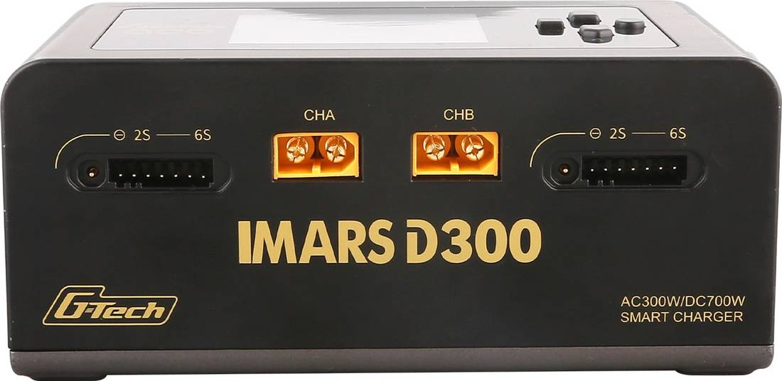 Imars D300 G-Tech Smart Dual AC/DC Charger (6S/16A) BLACK