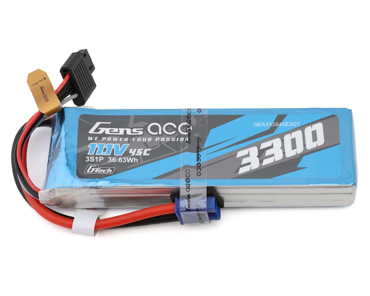 Gens Ace G-Tech Smart 3S LiPo Battery (11.1V/3300mAh) W/EC3