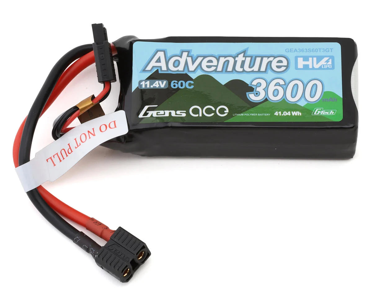 G-Tech Smart 3S LiHV Battery 60C (11.4V/3600mAh) w/Universal Connector