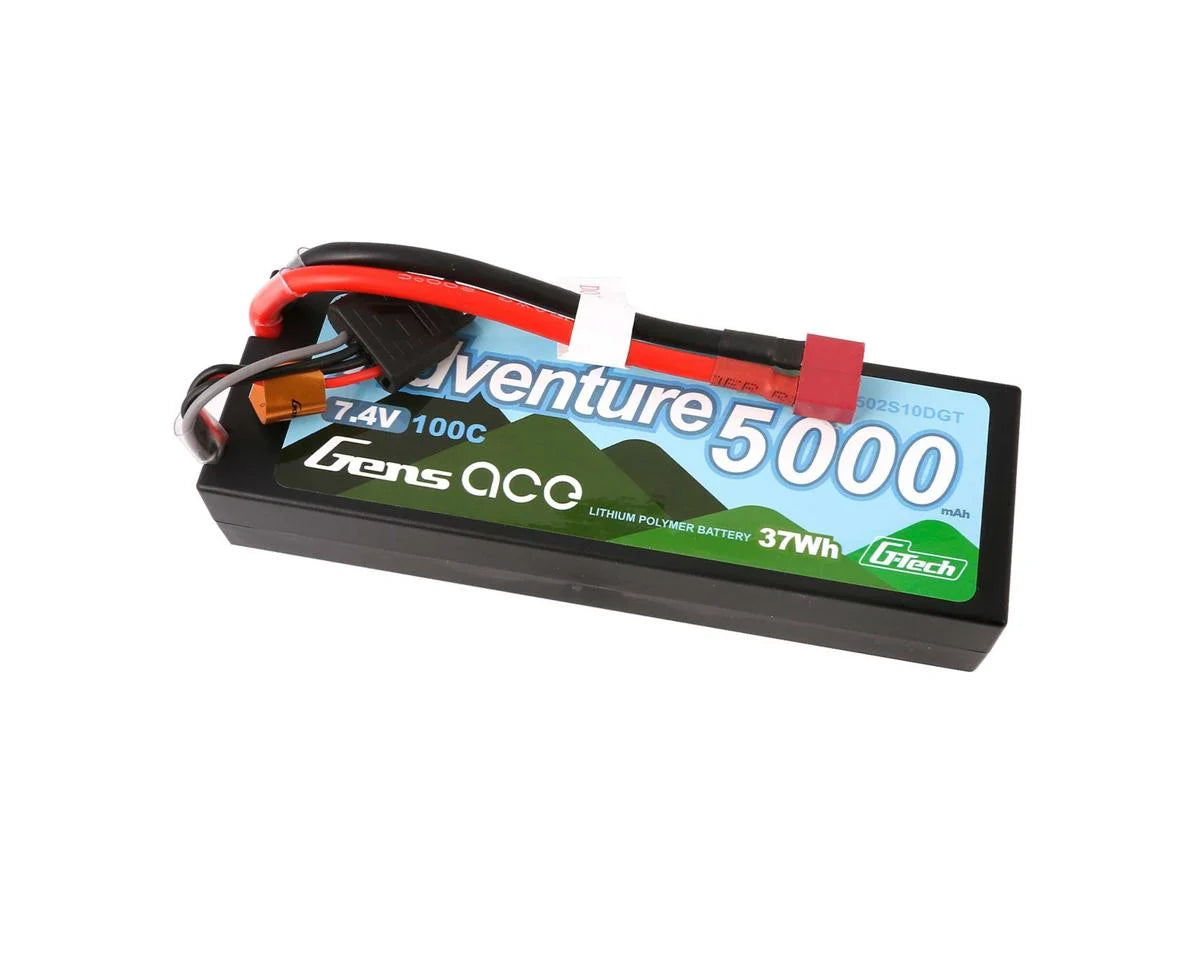 2S 100C G-Tech Adventure Hardcase LiPo Battery (7.4V/5000mAh) w/T-Style Connector
