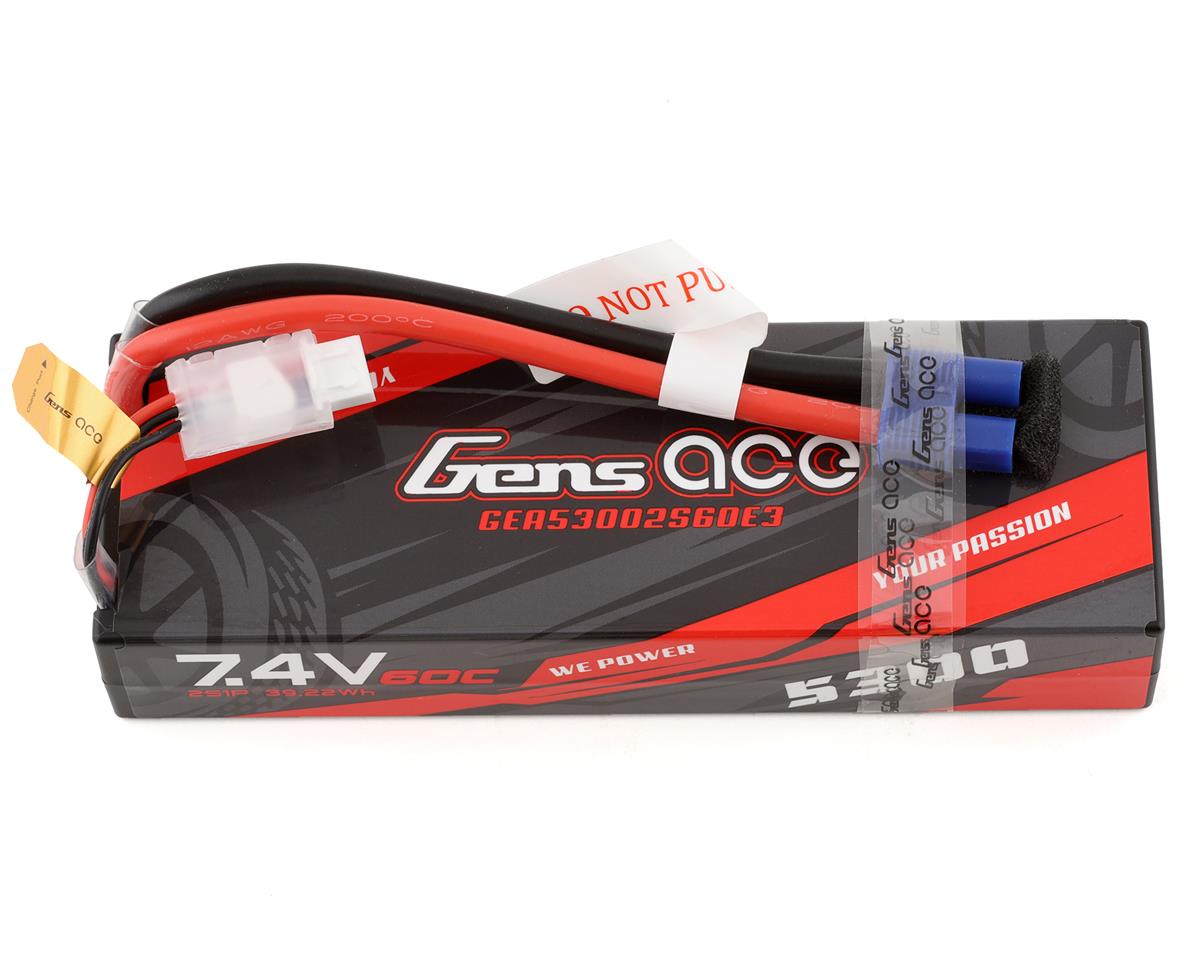 2S LiPo Battery 60C (7.4V/5300mAh) w/EC3 Connector
