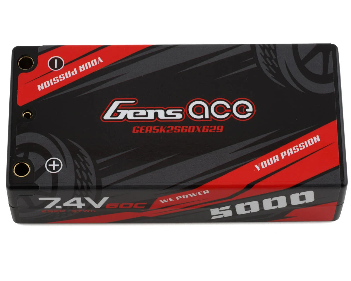 Gens Ace shorty 2s 7.4v 5000mah lipo