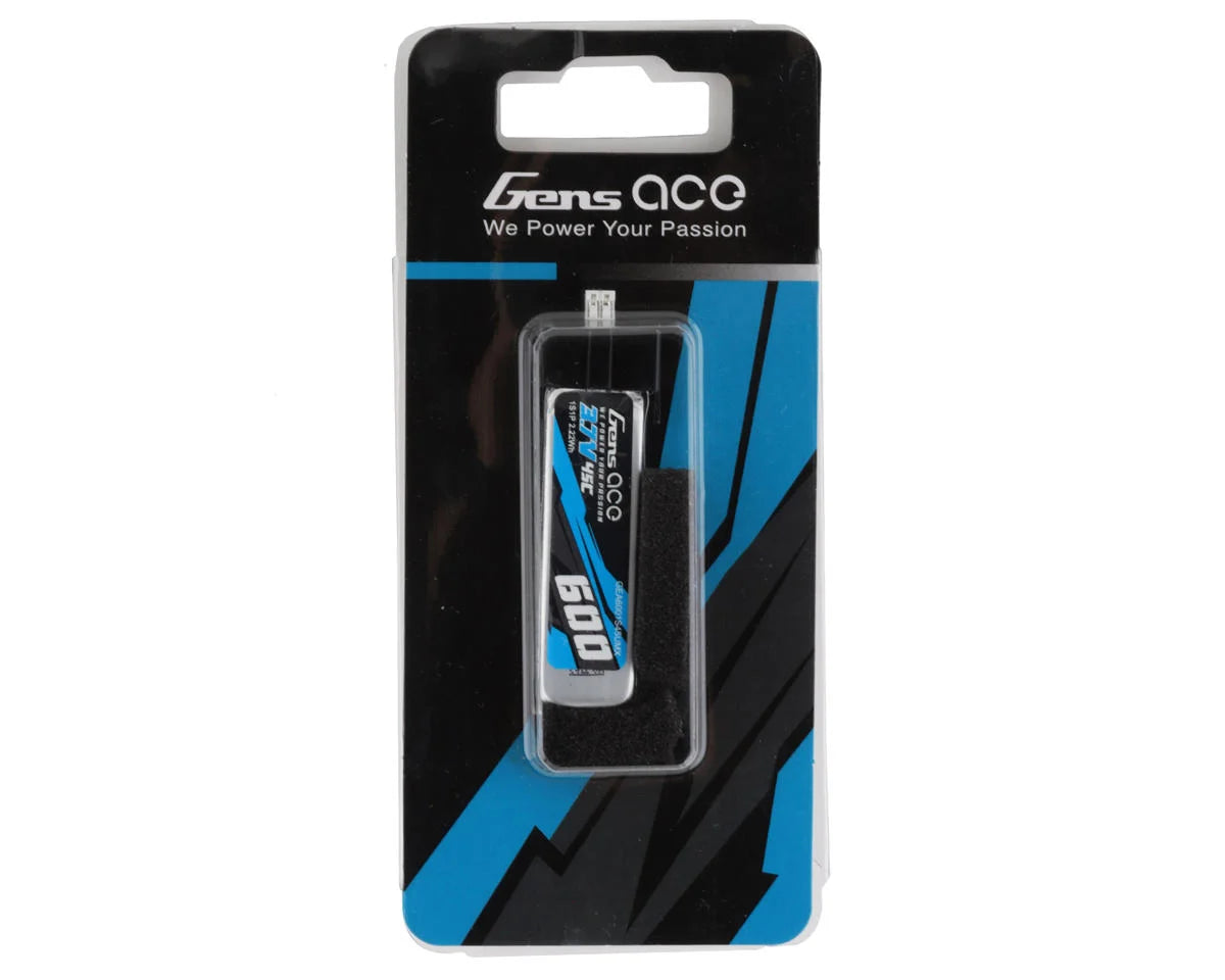 1S LiPo Battery 45C (3.7V/600mAh) w/JST-PHR Connector