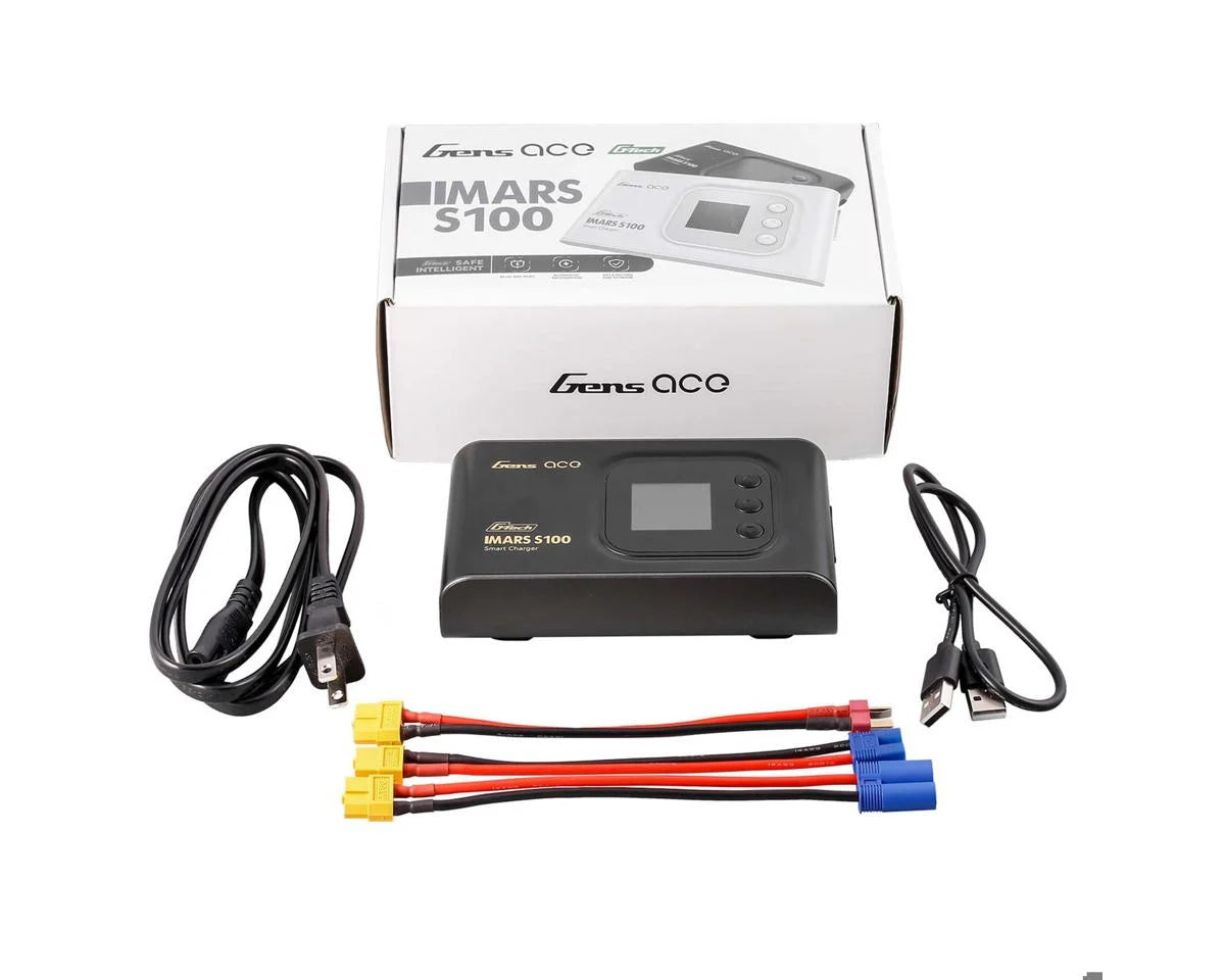 IMars S100 Smart Balance AC Battery Charger (6S/10A/100W) - WHITE