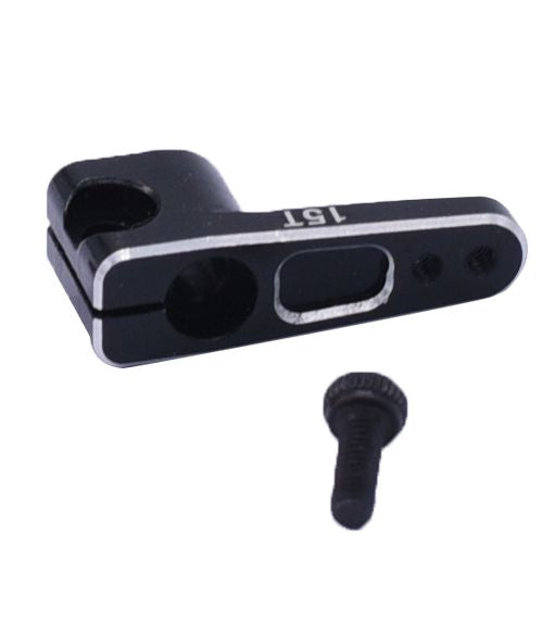 SCX24 Aluminum 15T Servo Horn (fits Emax Servo)(x1) (Black)