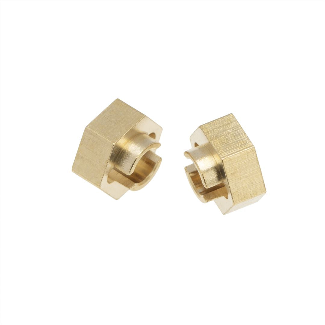 SCX24 Brass 3mm Wheel Hex (x4) 5g total weight