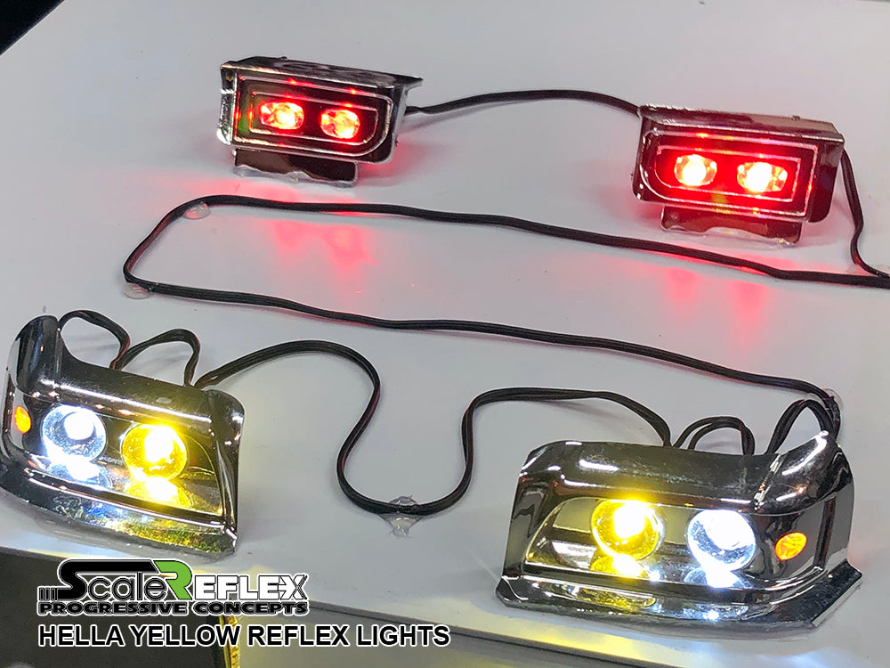 10 LED Light System with Hella Yellow Fog Lights
