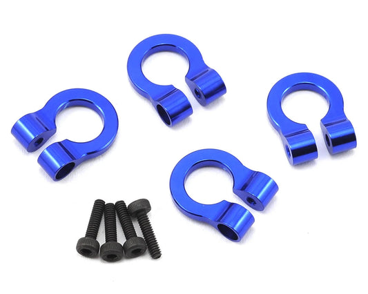 1/10 Aluminum Tow Shackle D-Rings (Blue) (4)