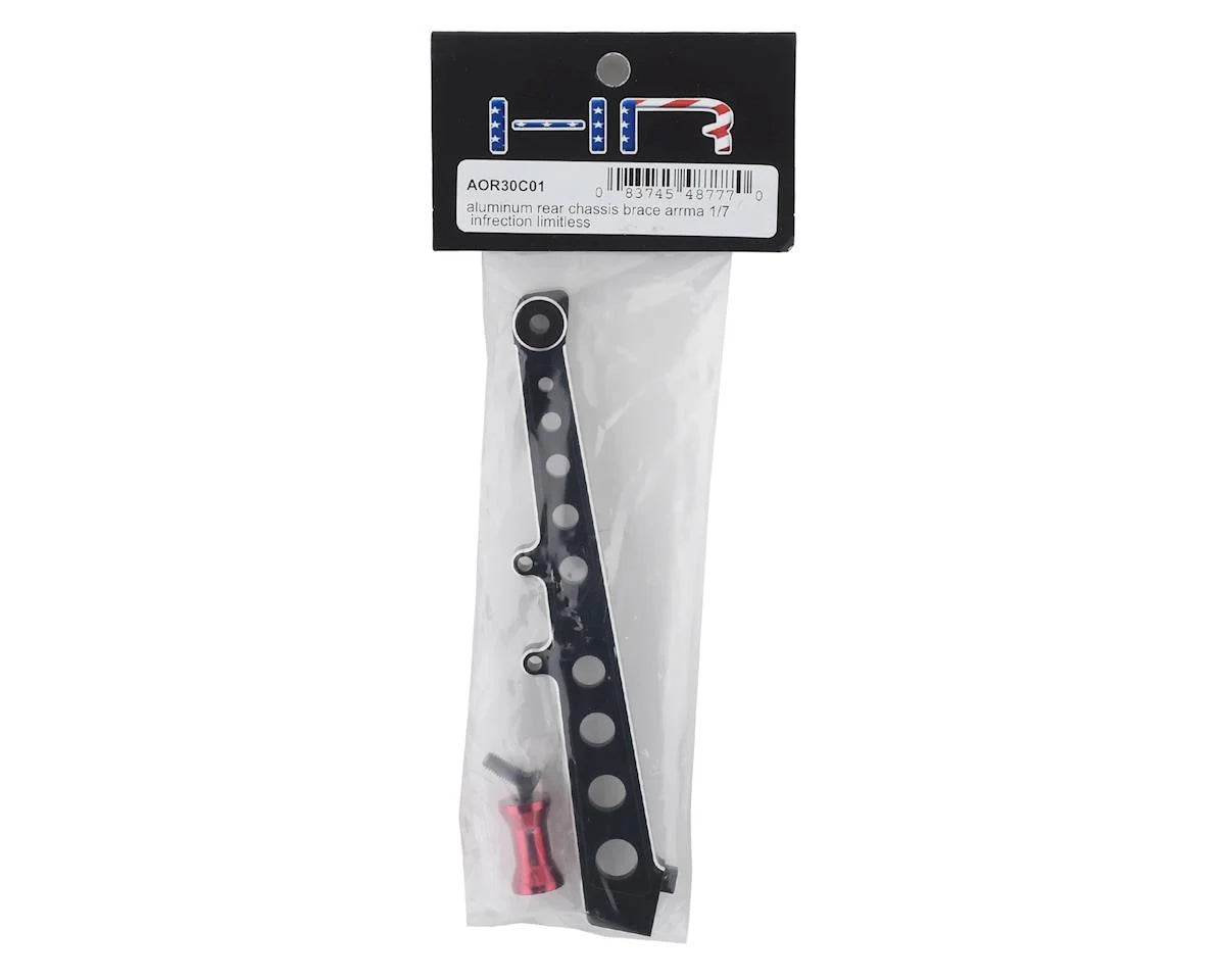 Arrma 1/7 Aluminum Rear Chassis Brace (Black)