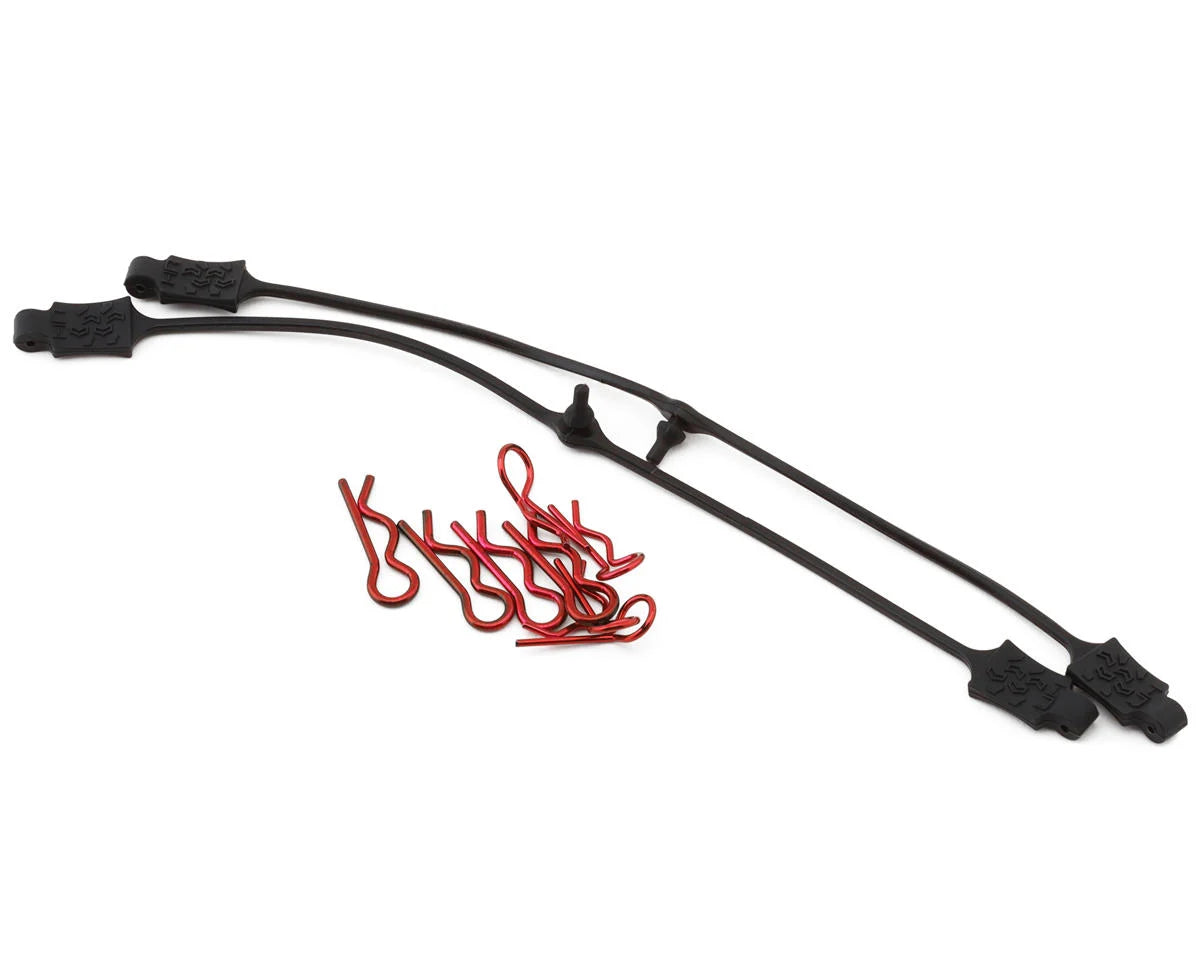 1/8 & 1/10 Body Clip Retainer Set (Red) (x2) w/Body Clips