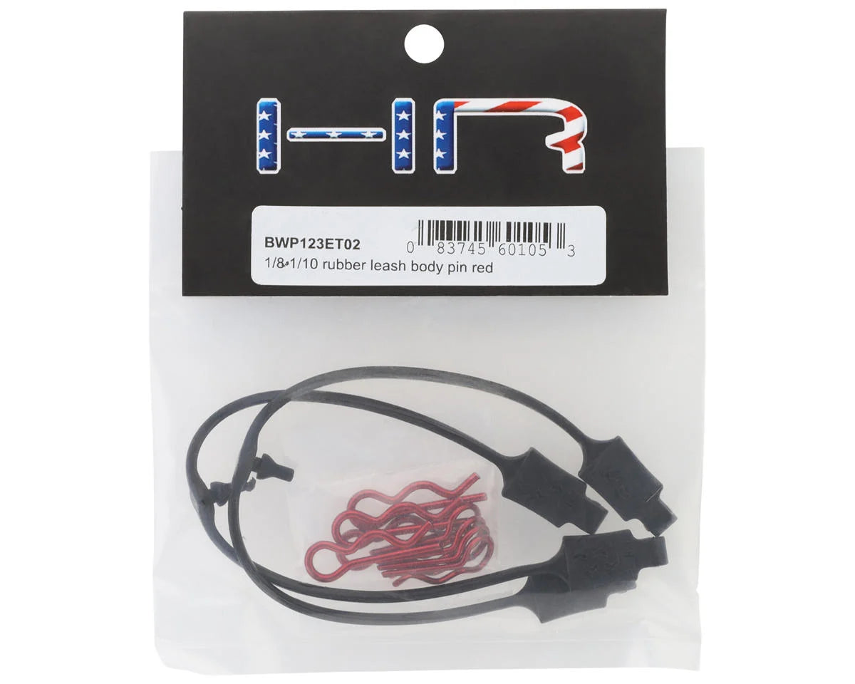 1/8 & 1/10 Body Clip Retainer Set (Red) (x2) w/Body Clips