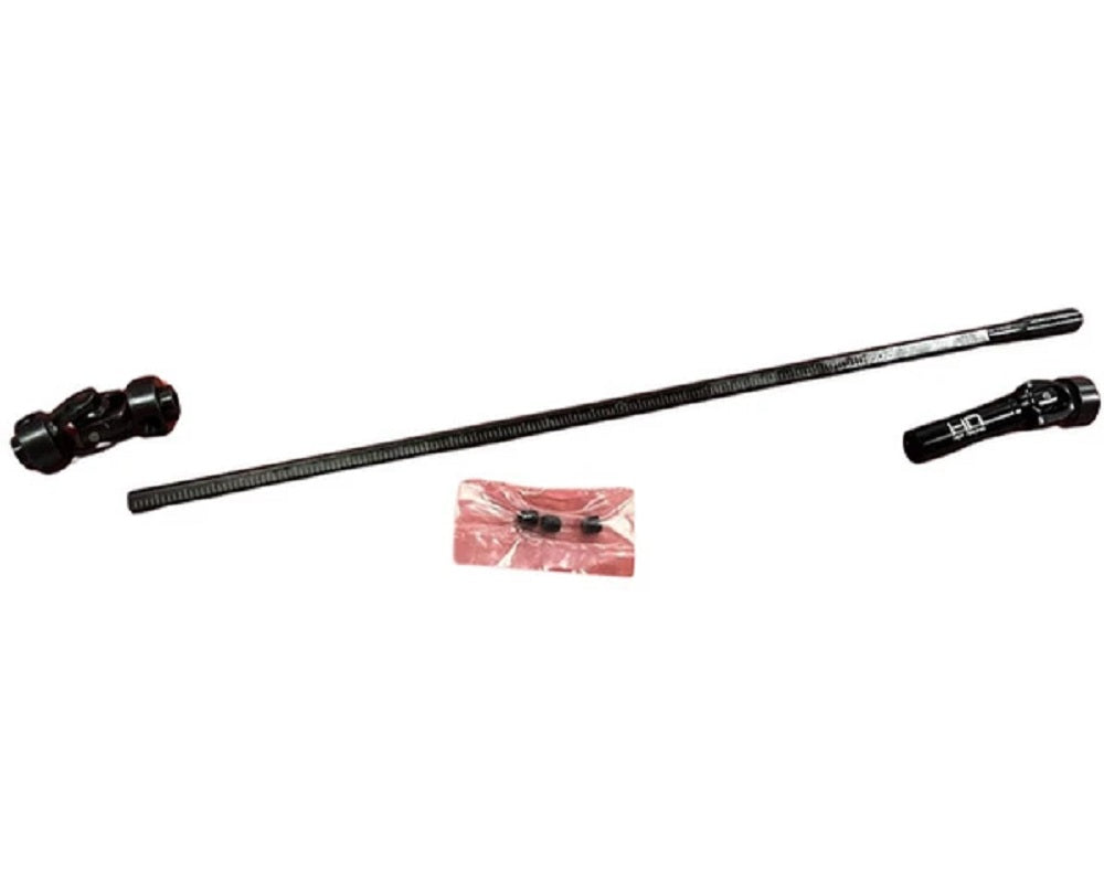 Black Cut to Length Center Driveline with Scale U-Joints, 262mm