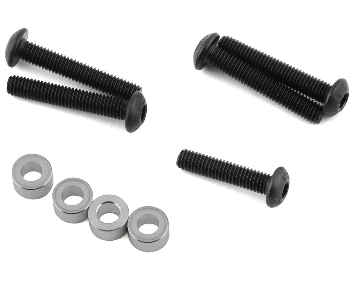 Enduro Aluminum Front & Rear Adjustable Shock Towers (Black)