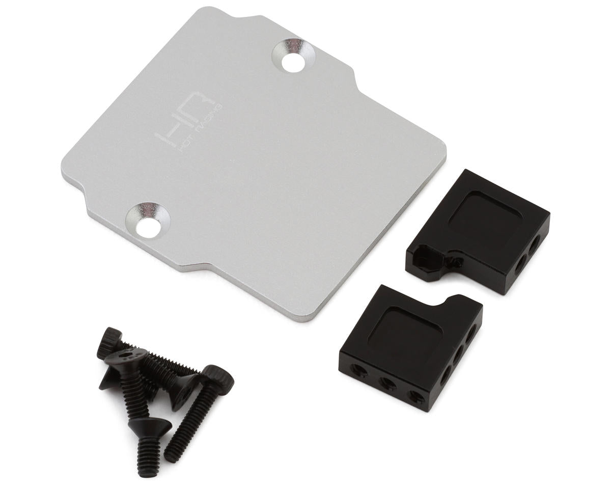 Grom Aluminum Servo Plate (Silver) w/Servo Mounts