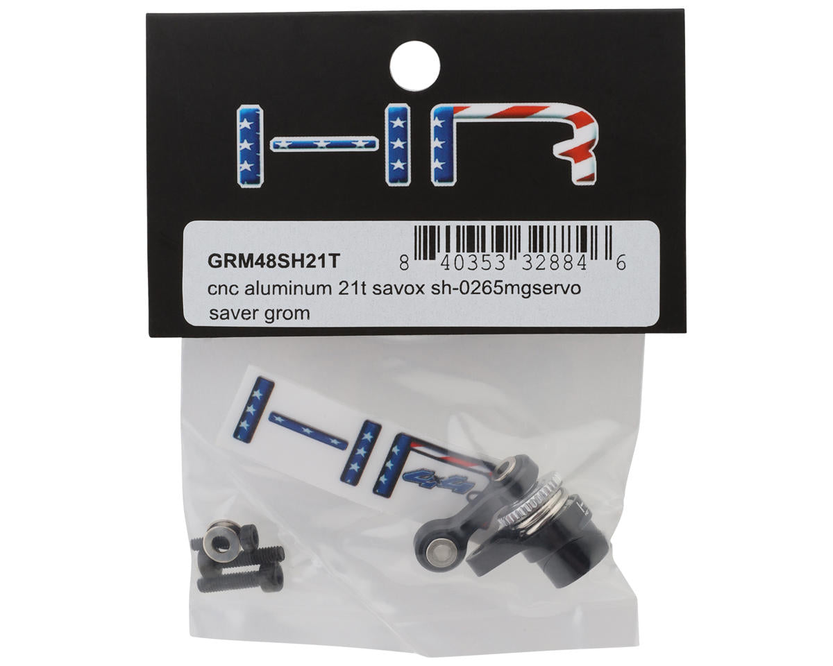 Arrma Grom Aluminum Servo Saver Set (Black) (21T)