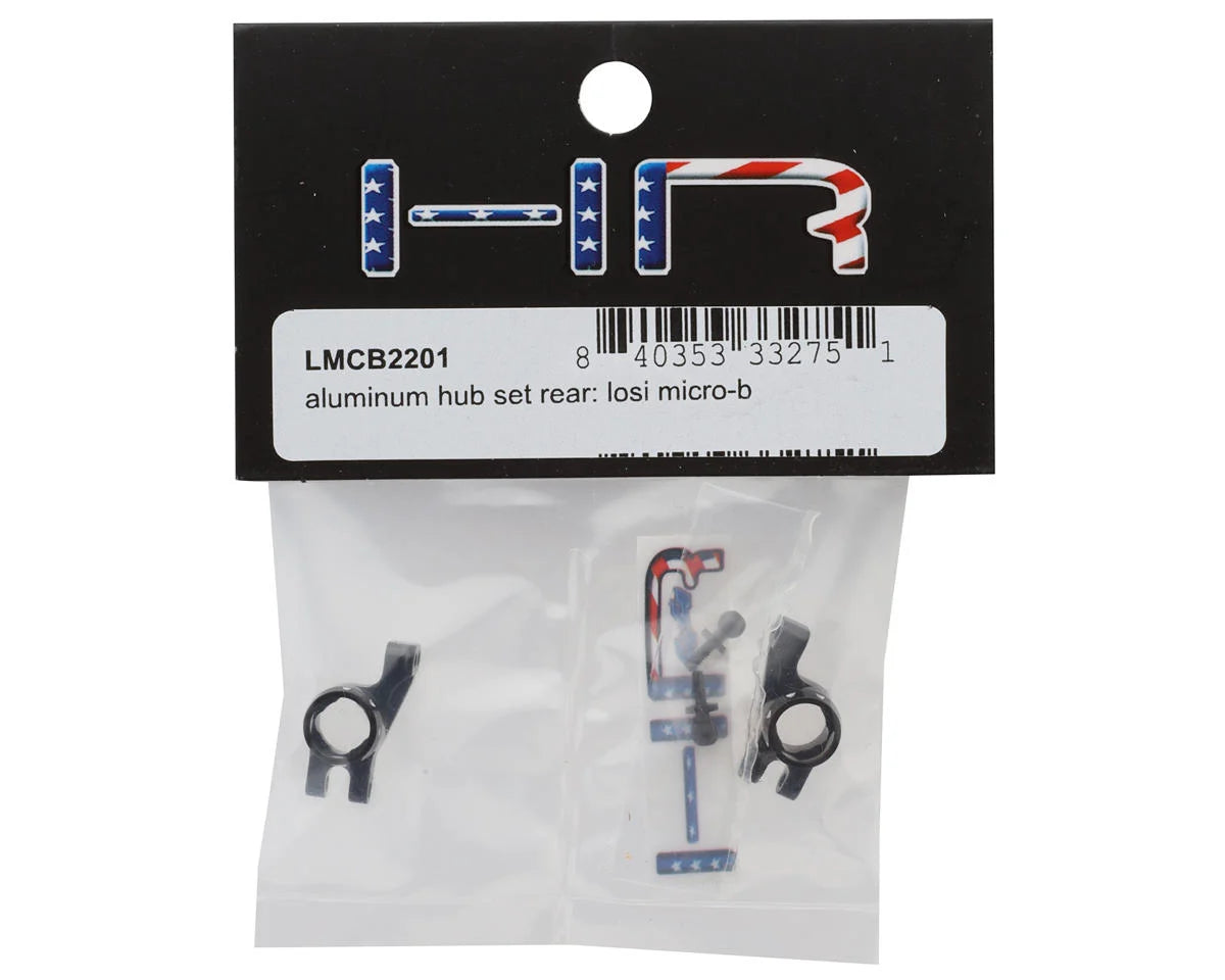 Losi® Micro-B Aluminum Rear Hub Set (Black) (2)