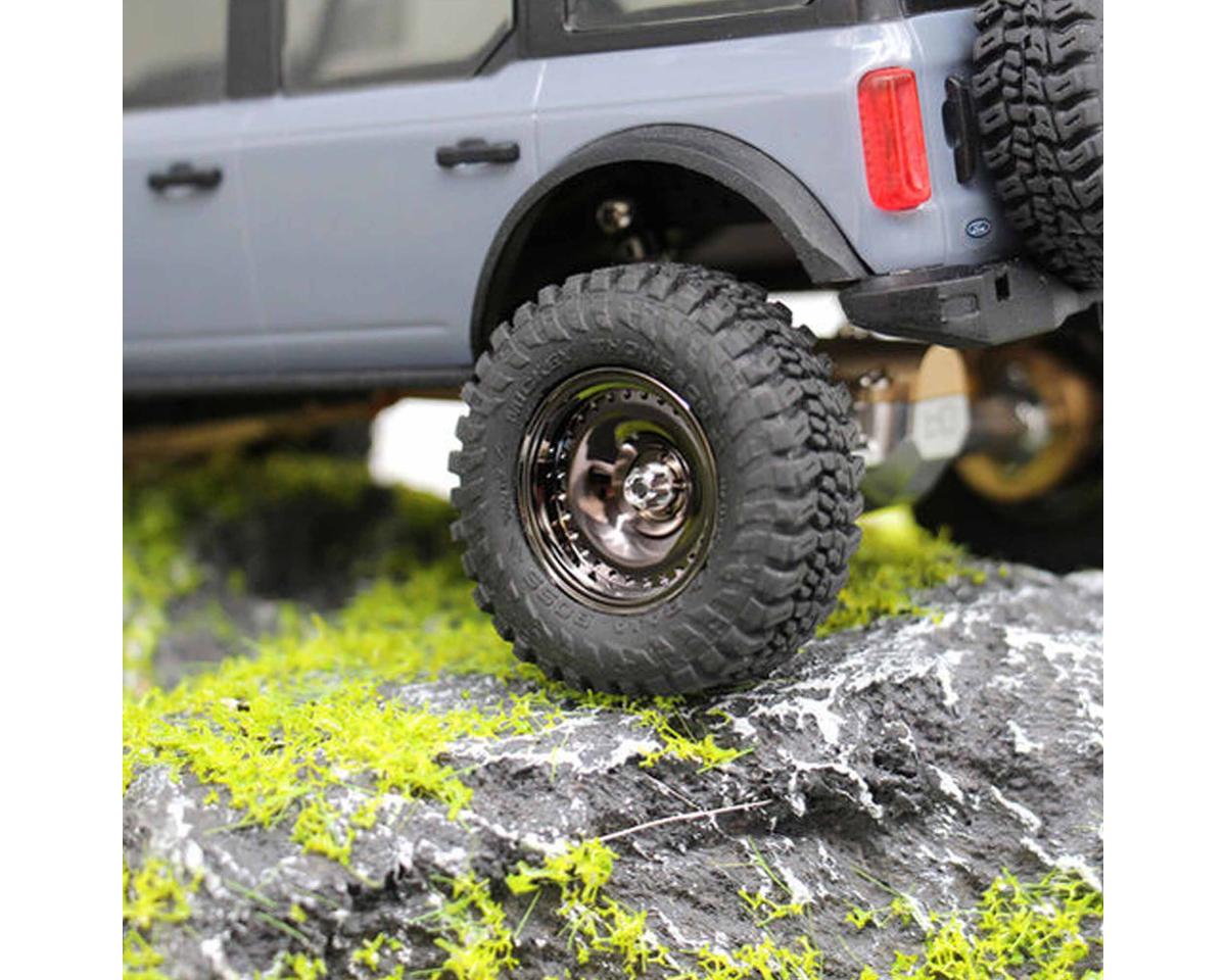 Axial SCX30 Aluminum 2mm Flange Wheel Nuts (Silver) (8)