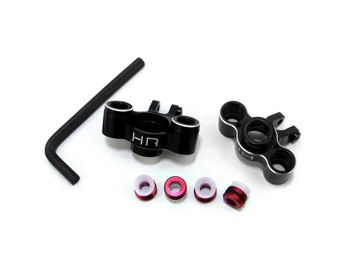 Traxxas 1/16 Aluminum Knuckle Axle Carrier Set (Black w/Red Screw)