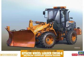 HSG66102 — 1/35 Hitachi ZW100-6 Multi-Plow (Snowplow) Construction Machinery