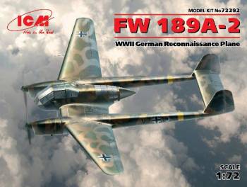 ICM72292 — 1/72 WWII German Fw189A2 Recon Aircraft