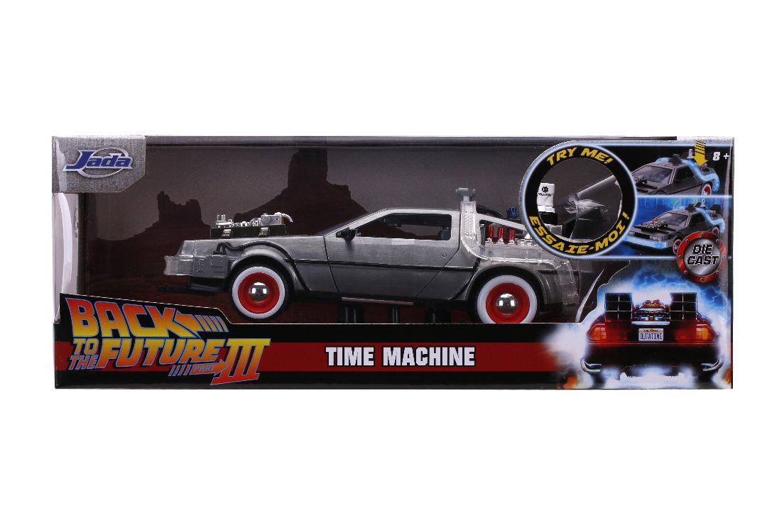 1/24 "Hollywood Rides" Back To The Future Part III - Time Machine with Lights
