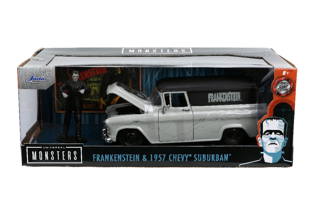 1/24 "Hollywood Rides" Frankenstein 1957 Chevy Suburban with Frankenstein