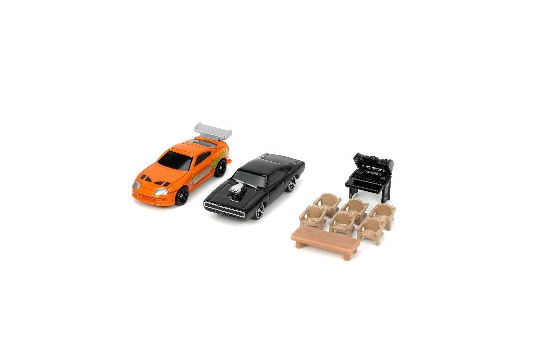 Nano "Hollywood Rides" Diorama Dom's House with Charger & Supra