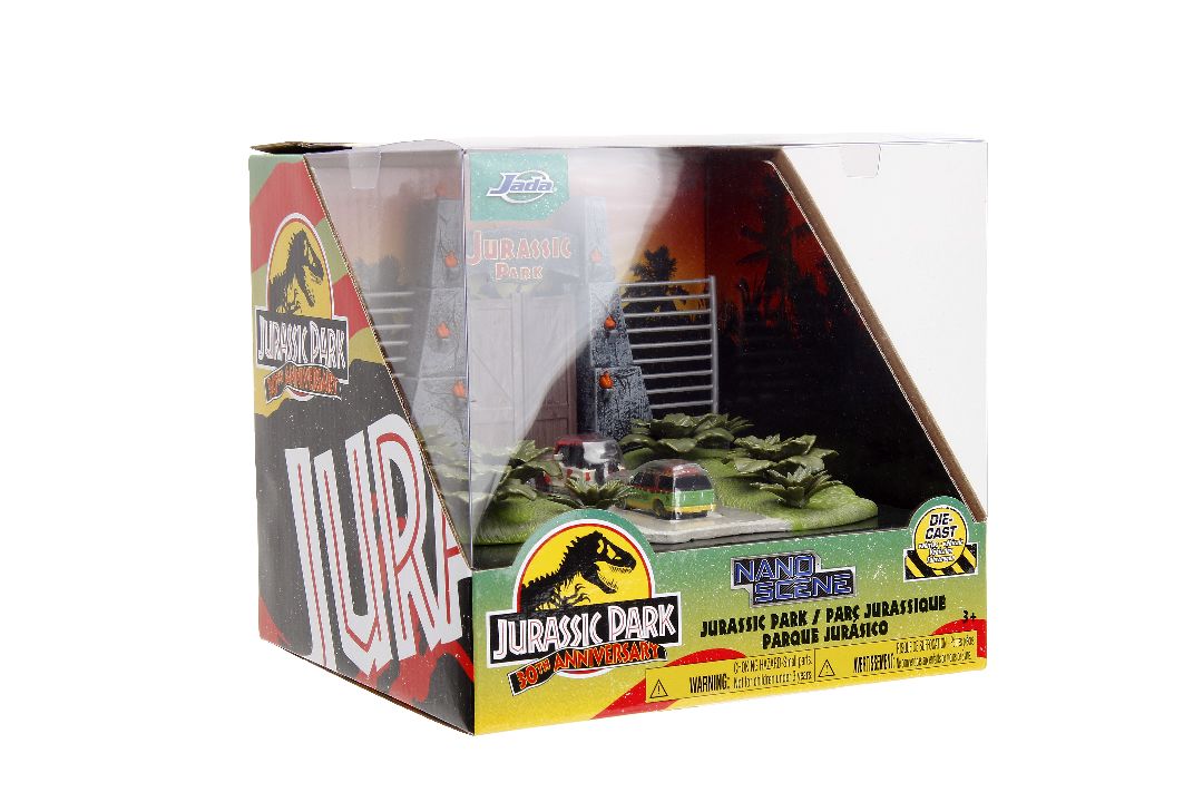 Nano "Hollywood Rides" Nano Scene Jurassic Park With 2 Vehicles