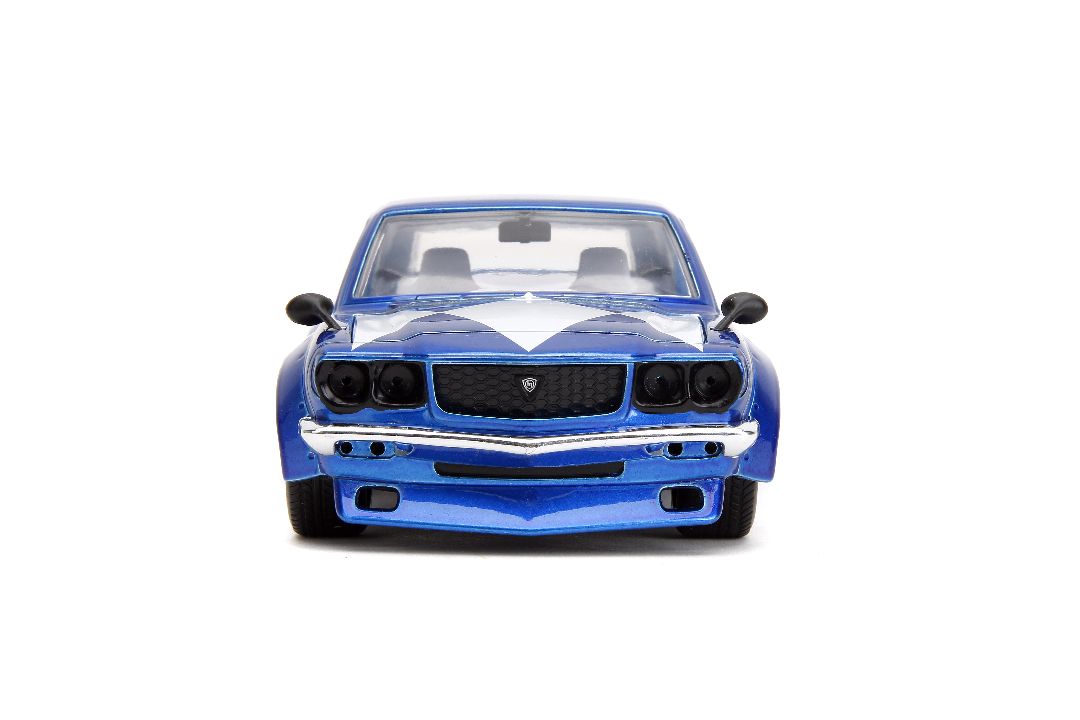 1/24 "Hollywood Rides" 1974 Mazda RX-3 with Blue Ranger