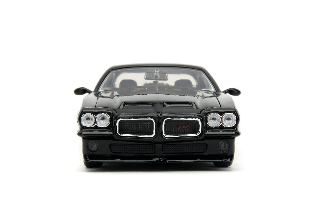 1/24 "BIGTIME Muscle" 1971 Pontiac GTO Judge - Glossy Black, Flames