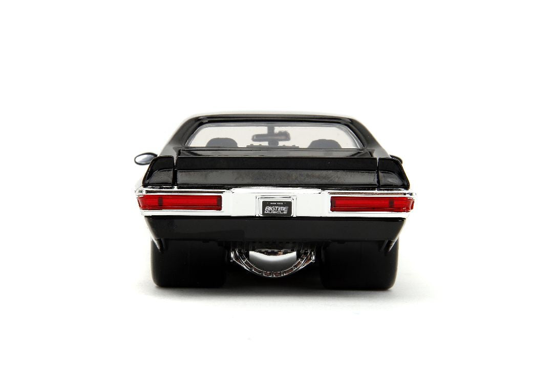 1/24 "BIGTIME Muscle" 1971 Pontiac GTO Judge - Glossy Black, Flames