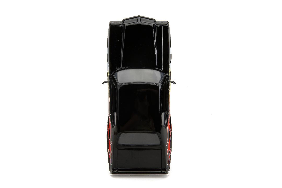 1/24 "BIGTIME Muscle" 1971 Pontiac GTO Judge - Glossy Black, Flames