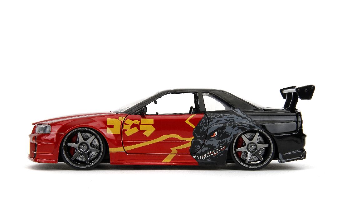 1/24 "Hollywood Rides" Godzilla 2002 Skyline GT-R (R34)