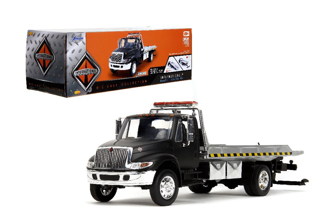 1/24 International Flatbed Tow Truck - Primer Black