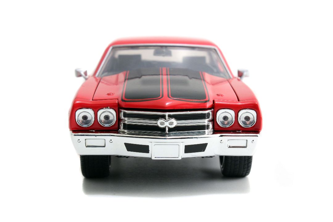 1/24 "Fast & Furious" Dom's Chevy Chevelle SS Red w/ Black Stripes