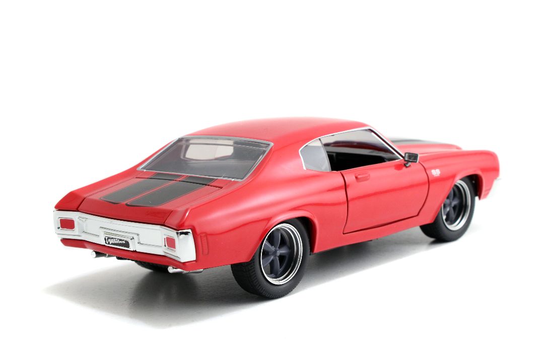 1/24 "Fast & Furious" Dom's Chevy Chevelle SS Red w/ Black Stripes