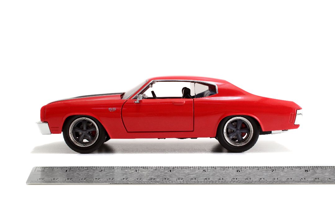 1/24 "Fast & Furious" Dom's Chevy Chevelle SS Red w/ Black Stripes