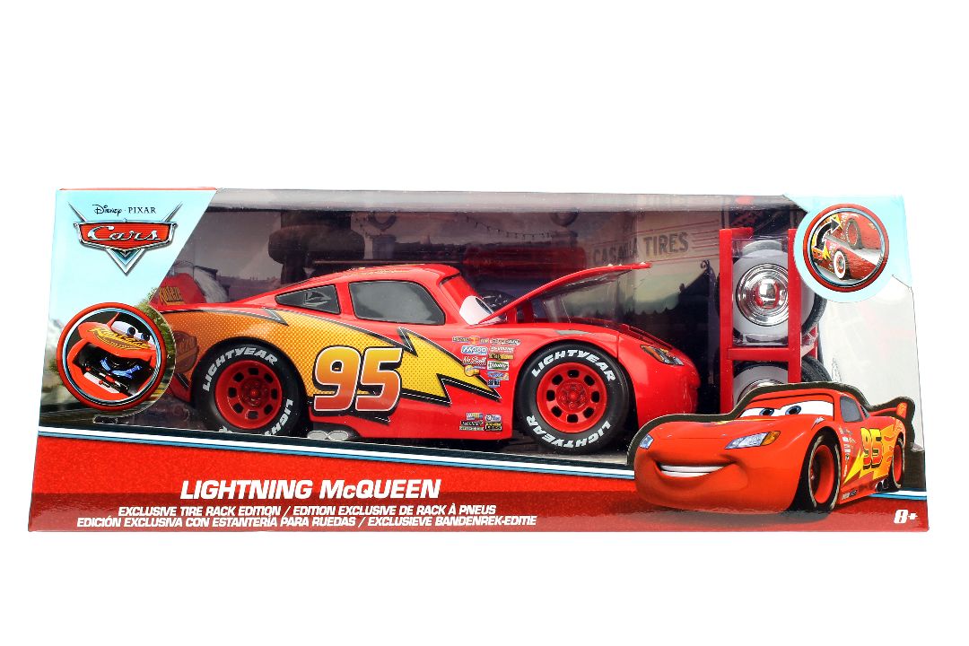 1/24 "Hollywood Rides" Pixar Cars - Lightning McQueen with Rack
