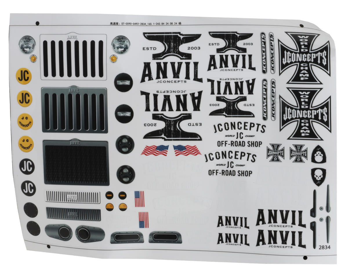 Anvil 1/10 Pre-Trimmed Body (12.3") (Cab Only) (Clear)
