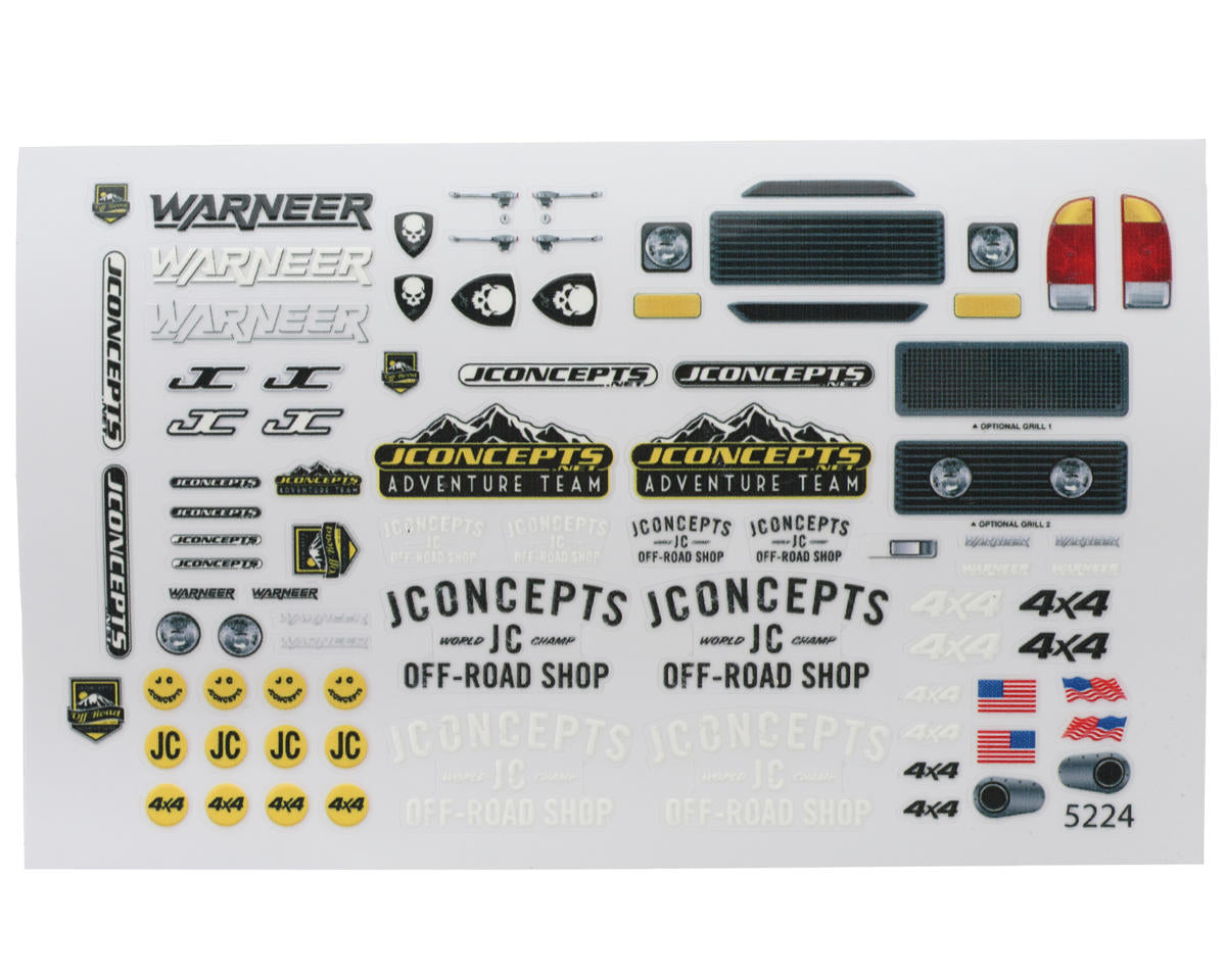 Warneer "Tucked" 1/24 Scale Rock Crawler Body (Clear) (5.2" Wheelbase)