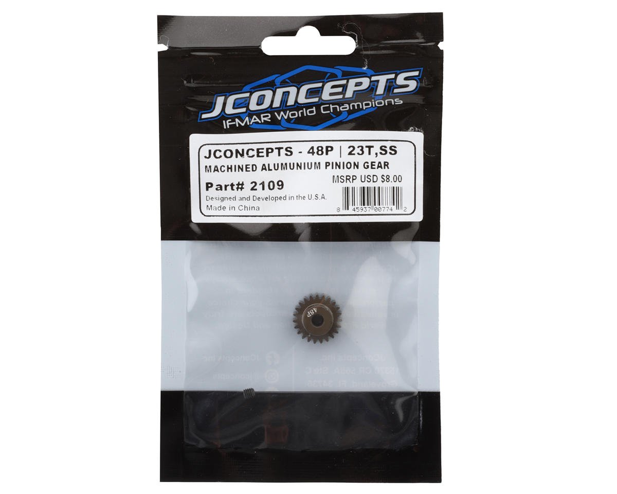 48P CNC-Machined Aluminum Silent Speed Pinion Gear (23T)