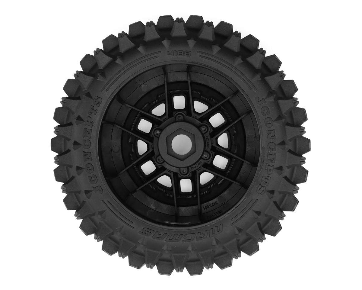 Magma 2.9" Monster Truck Pre-Mounted Tires (Platinum) (Black) (2) (Kraton® 4S/Maxx®) w/17mm Hex