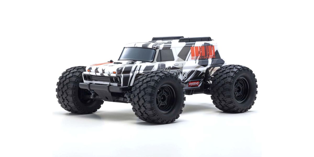 KYO34701T1 1980 Mad Wagon 1/10 4WD RTR Brushless Monster Truck, BLACK