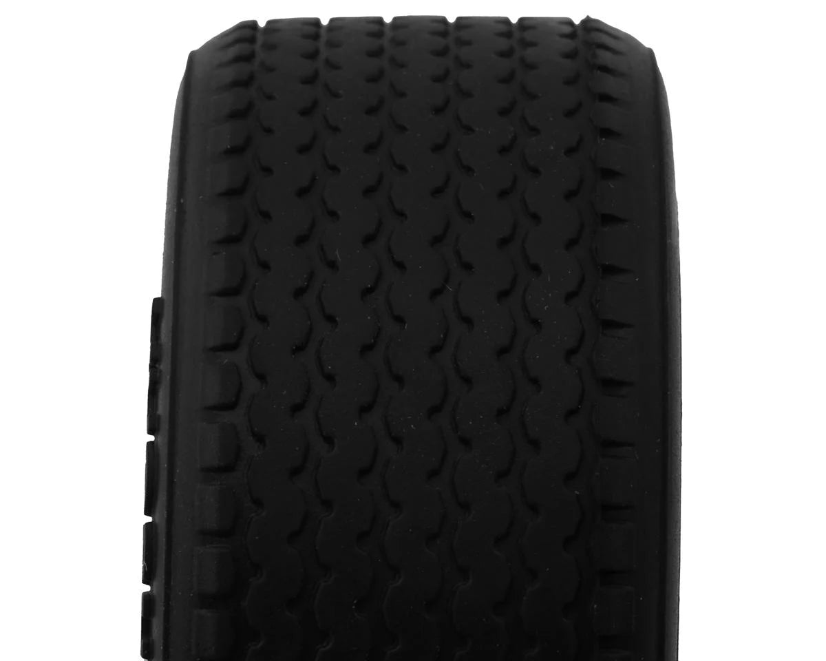 FZ02 Pre-Mounted Tire w/8-Spoke Racing Wheel (Black) (2) w/12mm Hex
