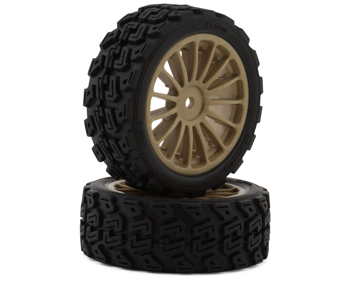 Rally Pre-Mounted Tire (2) (Medium) w/12mm Hex
