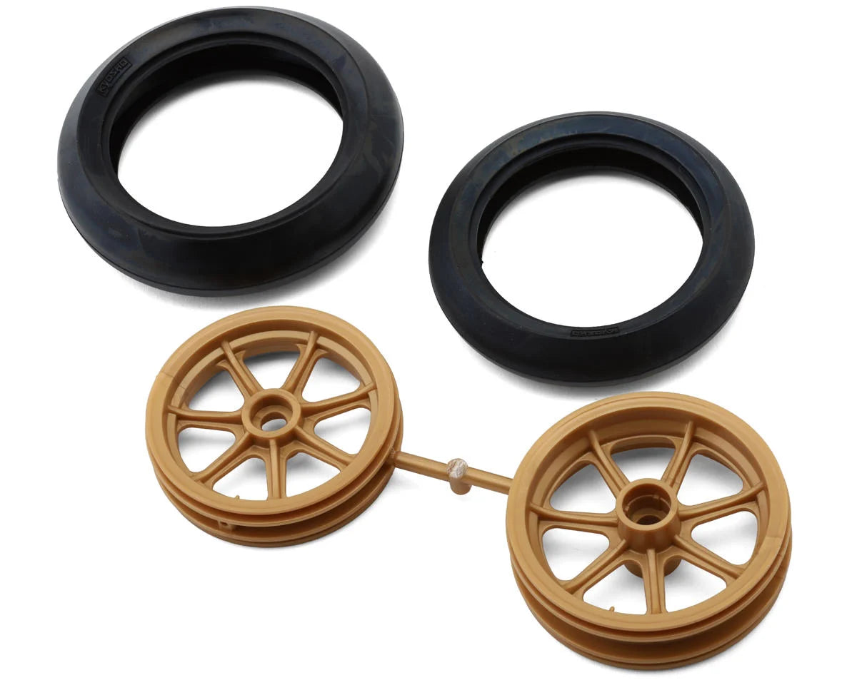 Hang On Racer Front & Rear Pre-Mounted Tires Set (Gold) (YZR500)