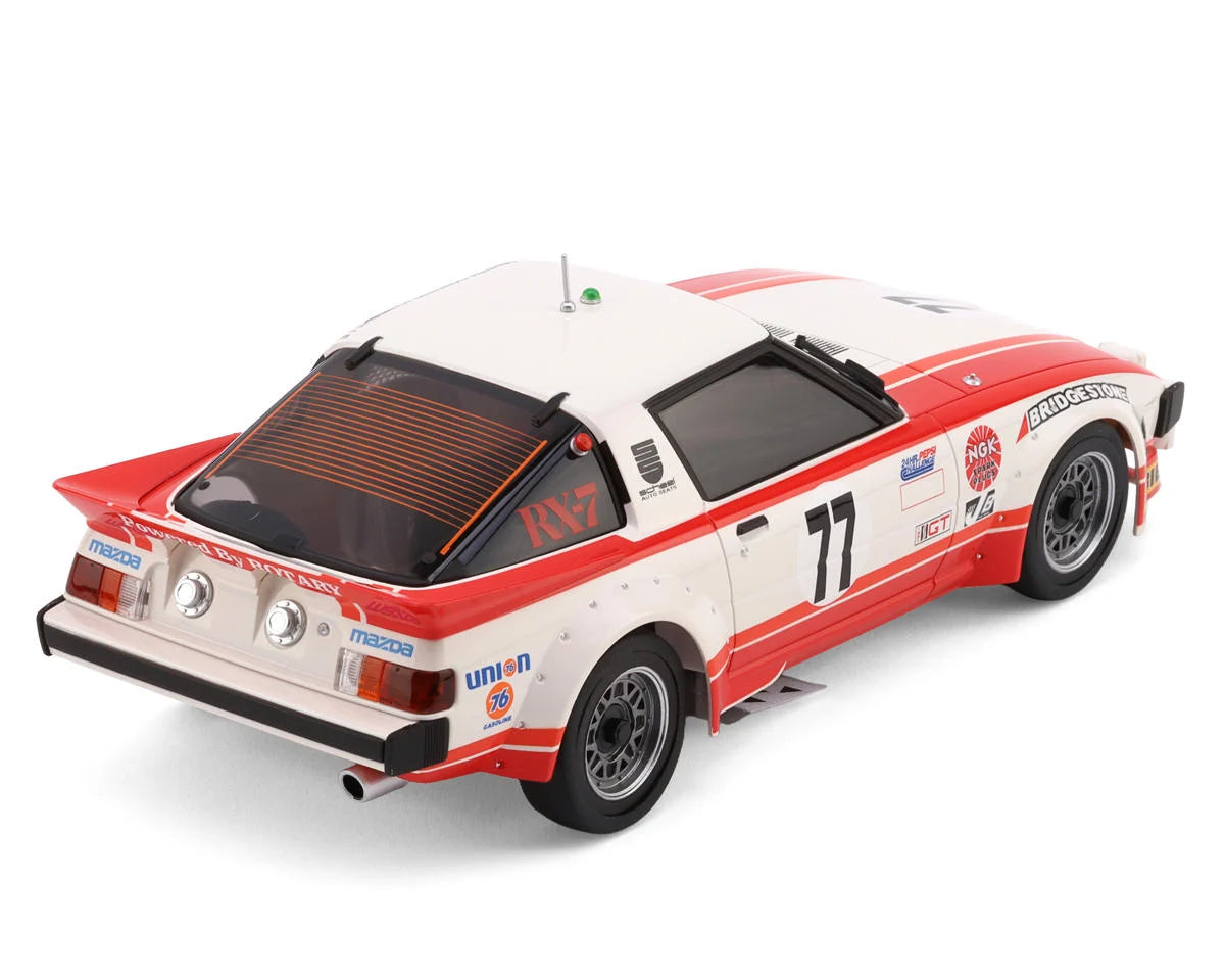 Mini-Z ASC MR-04-RM Mazda Savanna RX-7 1979 Daytona No.77 Pre-Painted Body (White/Red)